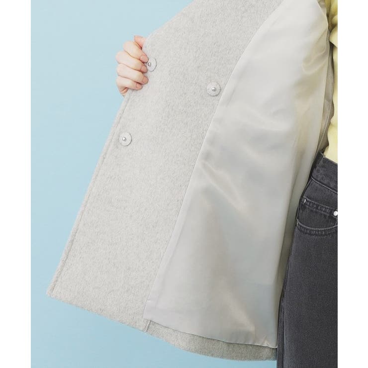 ベルト付ビッグカラーミドルコート | index | 詳細画像25 