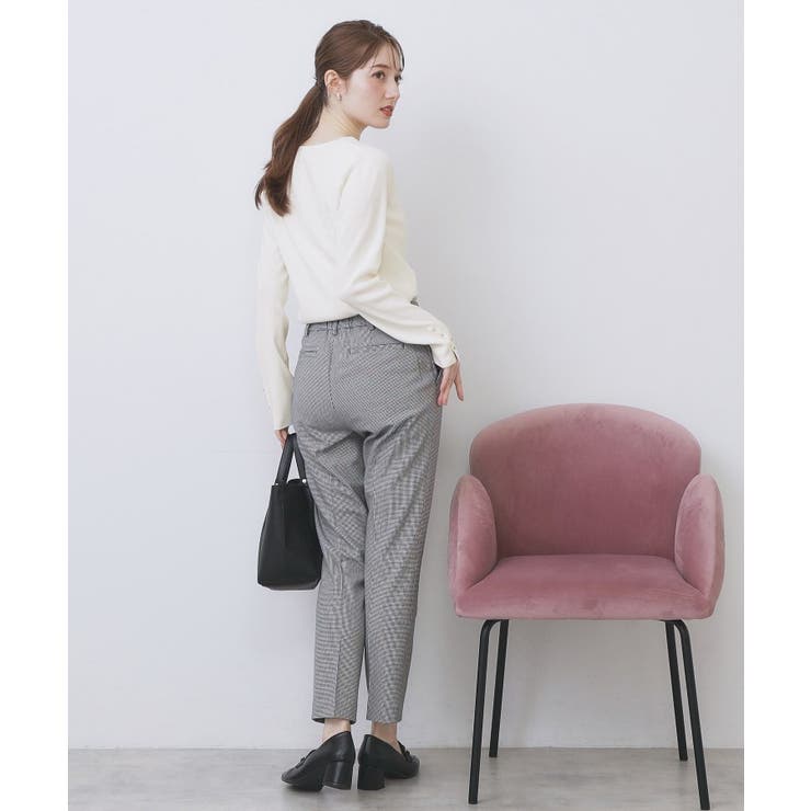 ゴールドボタンVネックニット【洗濯機OK】《6col》 | index | 詳細画像3 