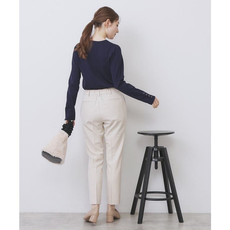 ゴールドボタンVネックニット【洗濯機OK】《6col》 | index | 詳細画像11 