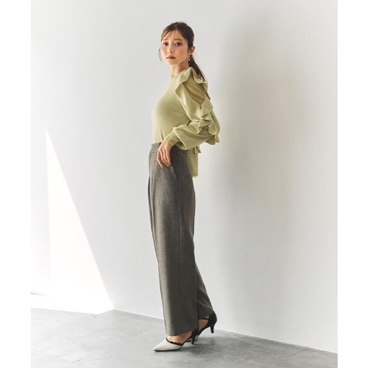 ハイネックシアーフリルスリーブニット【洗濯機OK/抗ピル】 | index | 詳細画像19 