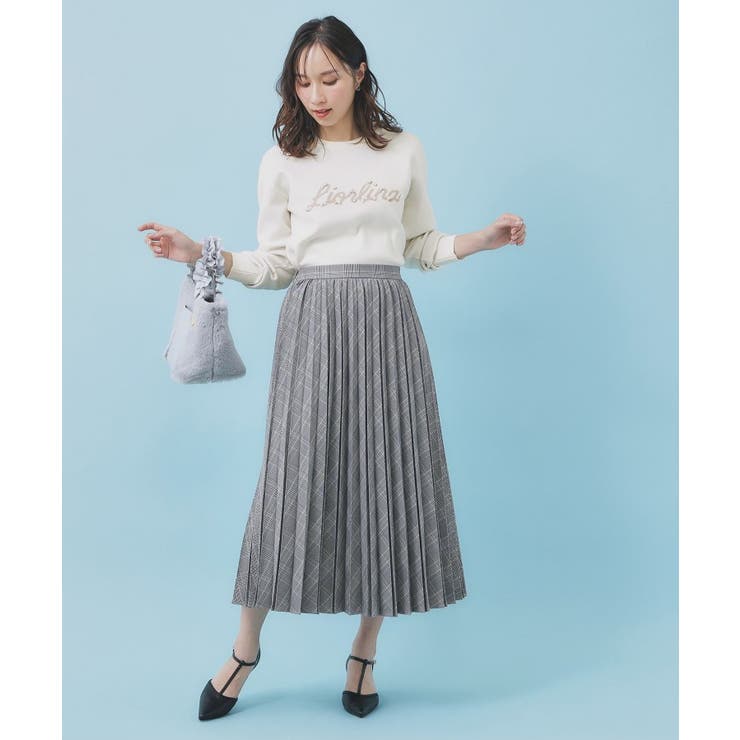 パール調ロゴクルーネックニット【洗濯機OK】 | index | 詳細画像10 