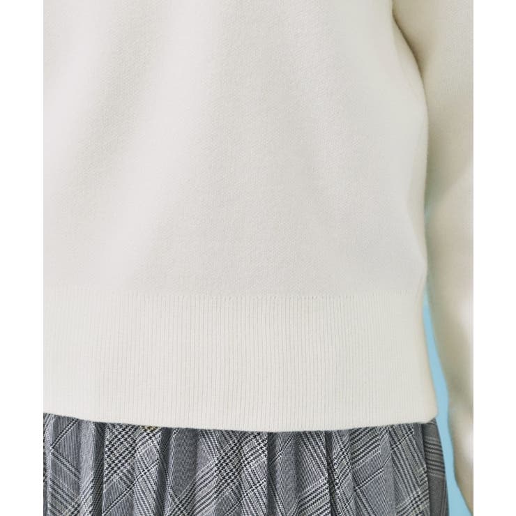 パール調ロゴクルーネックニット【洗濯機OK】 | index | 詳細画像18 