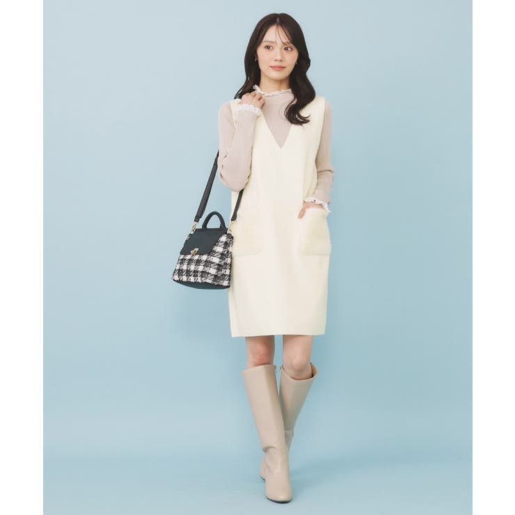 ファーポケットニットジャンスカ【洗濯機OK】 | index | 詳細画像2 