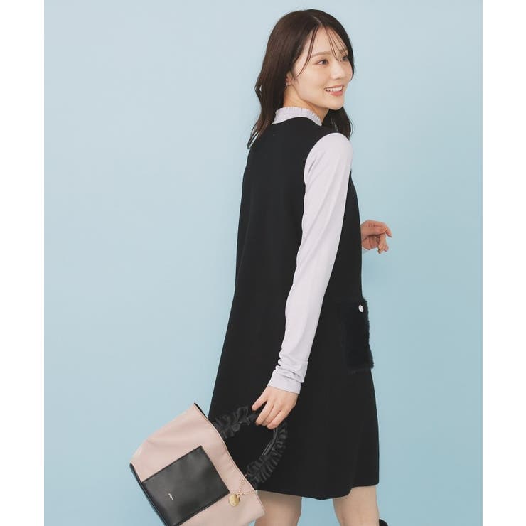 ファーポケットニットジャンスカ【洗濯機OK】 | index | 詳細画像5 