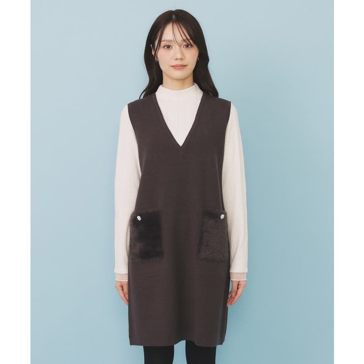 ファーポケットニットジャンスカ【洗濯機OK】 | index | 詳細画像13 