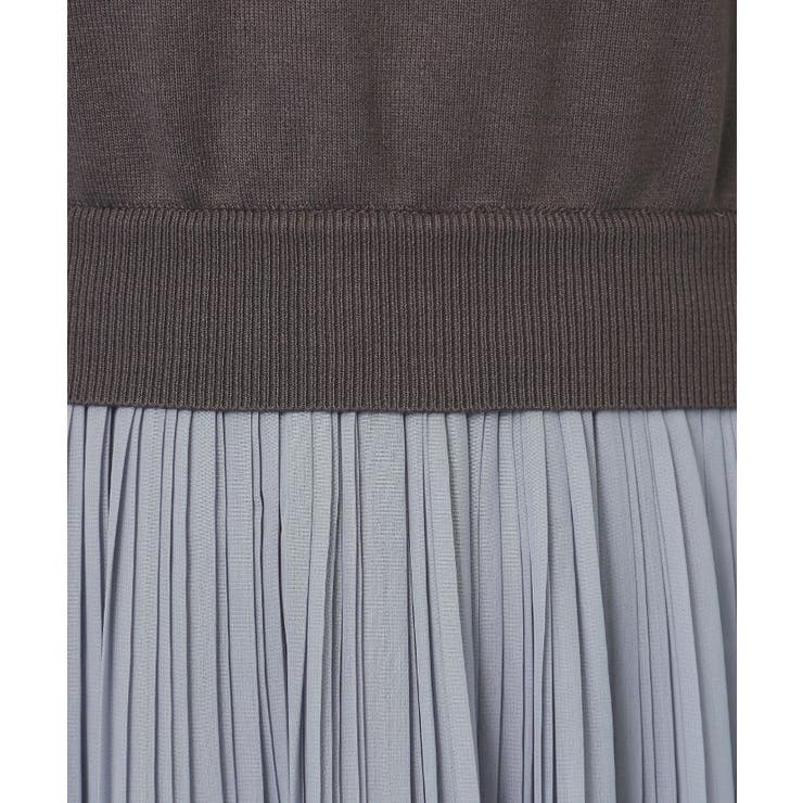 刺繍デザインドッキングプリーツワンピース【洗濯機OK】 | index | 詳細画像4 