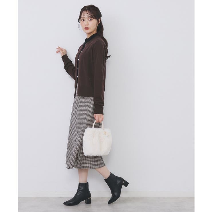 ビジュークルーネックカーディガン【洗濯機OK】《7col/XS～LL》 | index | 詳細画像8 