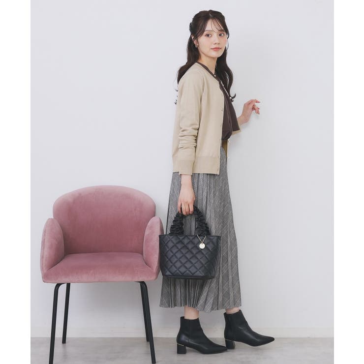 ビジュークルーネックカーディガン【洗濯機OK】《7col/XS～LL》 | index | 詳細画像13 