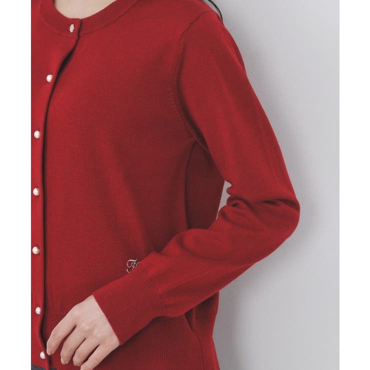 ビジュークルーネックカーディガン【洗濯機OK】《7col/XS～LL》 | index | 詳細画像40 