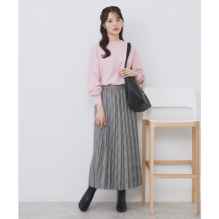 ふんわりボトルネックパフスリーブニット【洗濯機OK】 | index | 詳細画像22 