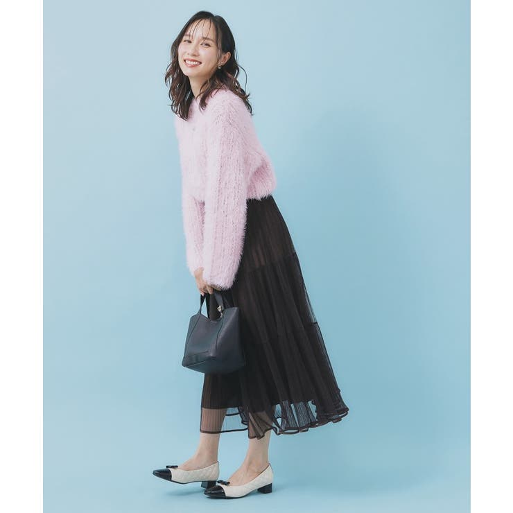 透かし編みショートフェザーニット【洗濯機OK】 | index | 詳細画像11 