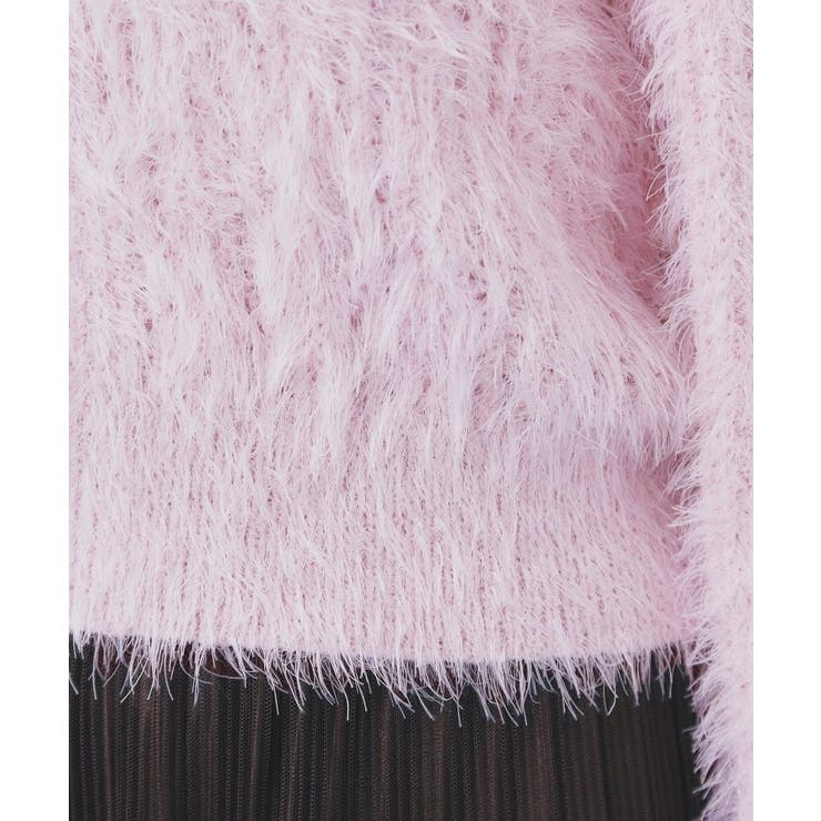 透かし編みショートフェザーニット【洗濯機OK】 | index | 詳細画像18 