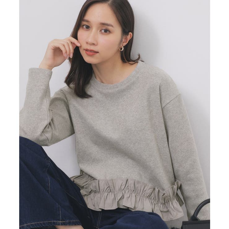 グレー(012) | フリルドッキングトップス【洗濯機OK】 | index