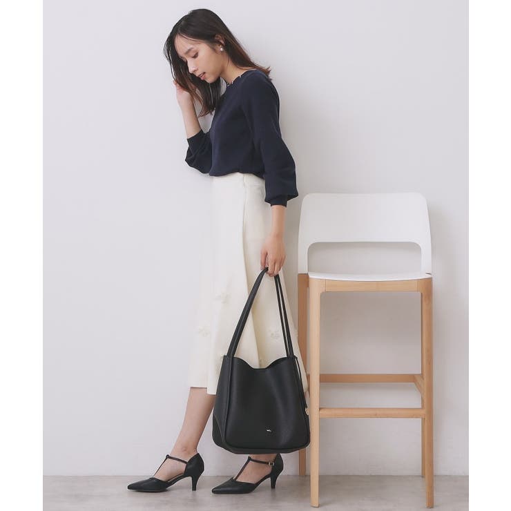 ラメスカラップビジューデザインニット【洗濯機OK】《6col/S～LL》 | index | 詳細画像14 