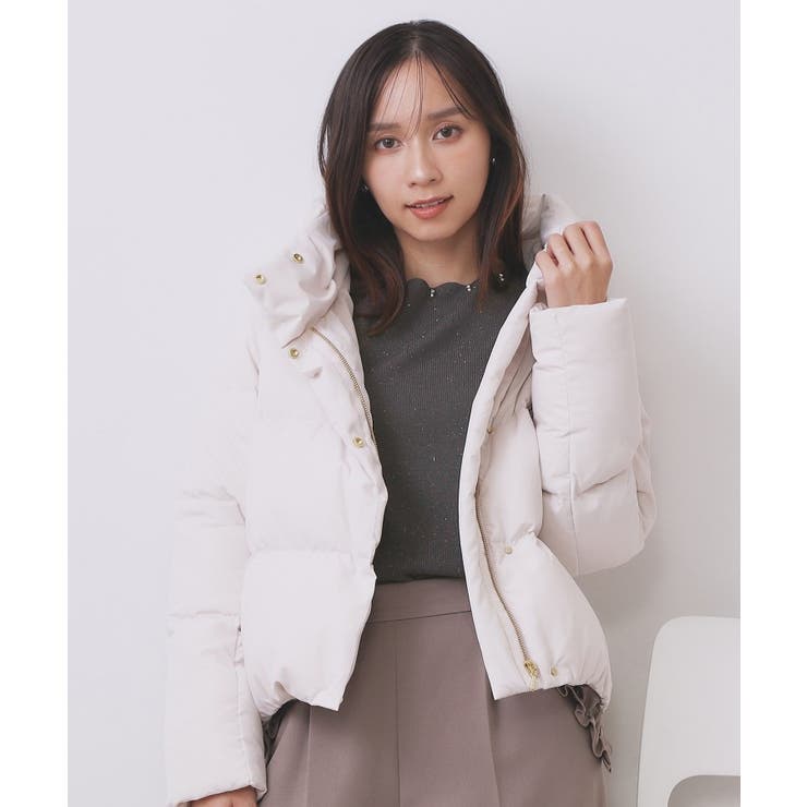 ラメスカラップビジューデザインニット【洗濯機OK】《6col/S～LL》 | index | 詳細画像16 