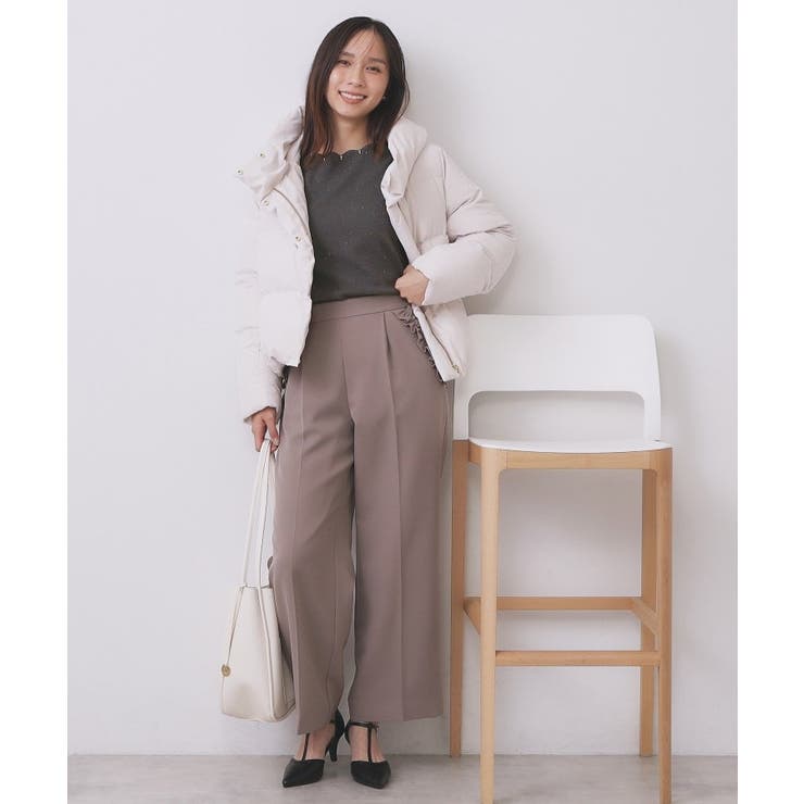 ラメスカラップビジューデザインニット【洗濯機OK】《6col/S～LL》 | index | 詳細画像18 