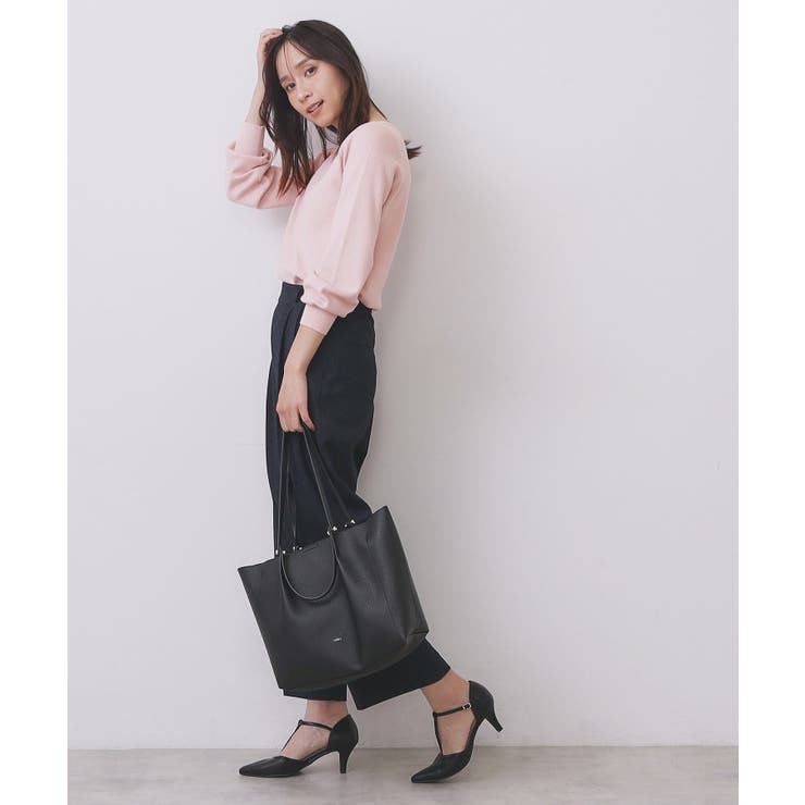 ラメスカラップビジューデザインニット【洗濯機OK】《6col/S～LL》 | index | 詳細画像22 