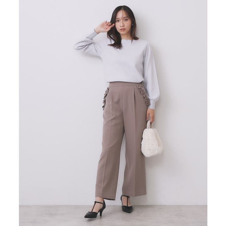 ラメスカラップビジューデザインニット【洗濯機OK】《6col/S～LL》 | index | 詳細画像26 