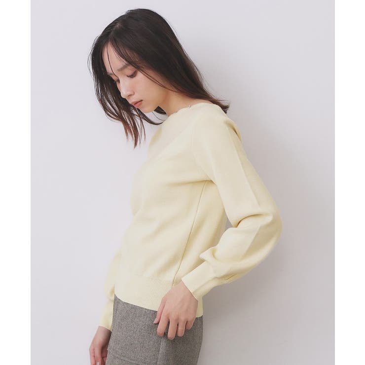 ラメスカラップビジューデザインニット【洗濯機OK】《6col/S～LL》 | index | 詳細画像29 