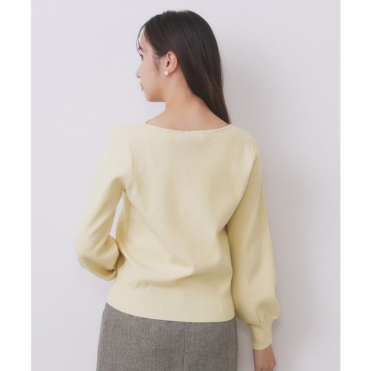 ラメスカラップビジューデザインニット【洗濯機OK】《6col/S～LL》 | index | 詳細画像30 