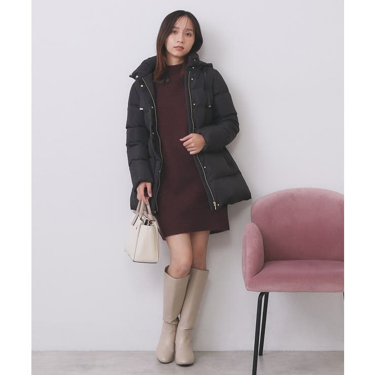 ウール混ケーブルスリーブミニワンピース【洗濯機OK】 | index | 詳細画像13 