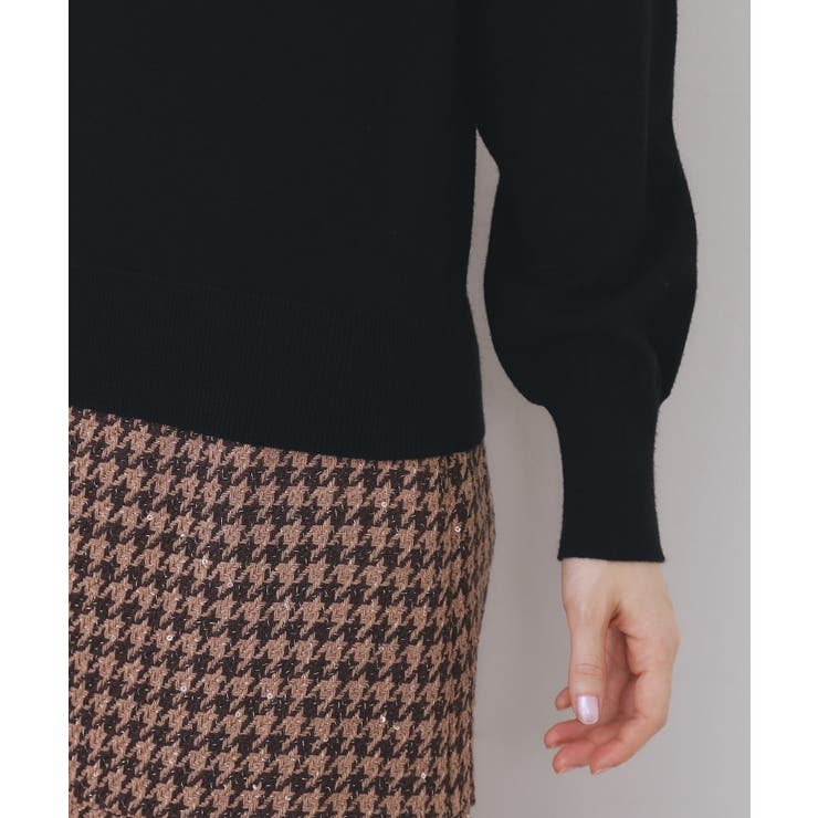 ダブルビジューフェザー衿付きニット【洗濯機OK】 | index | 詳細画像18 