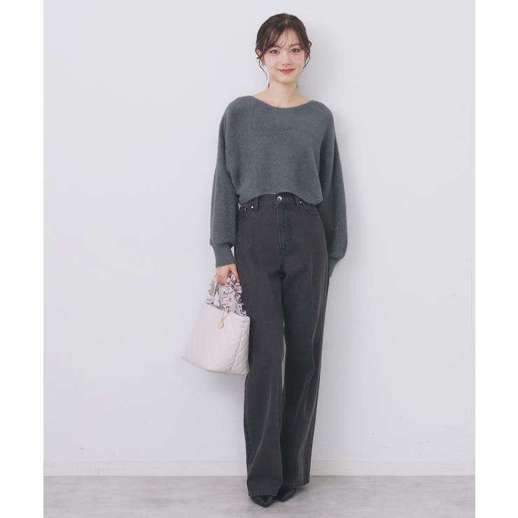 ラメフェザープルオーバーセット ニットワンピース【洗濯機OK】《XS～LL》 | index | 詳細画像25 