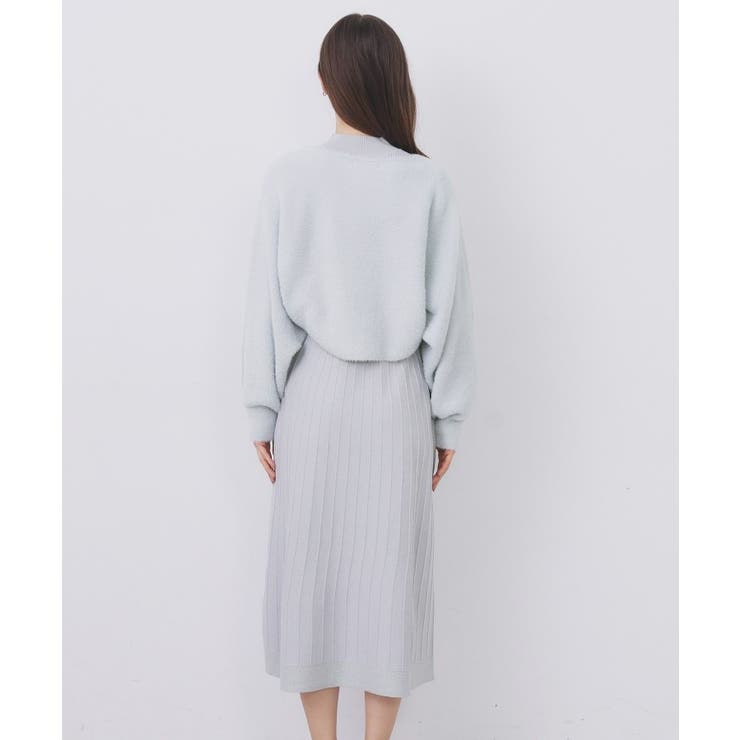 ラメフェザープルオーバーセット ニットワンピース【洗濯機OK】《XS～LL》 | index | 詳細画像36 