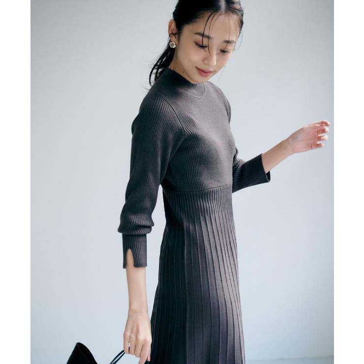 ラメフェザープルオーバーセット ニットワンピース【洗濯機OK】《XS～LL》 | index | 詳細画像2 