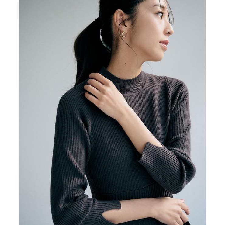 ラメフェザープルオーバーセット ニットワンピース【洗濯機OK】《XS～LL》 | index | 詳細画像3 