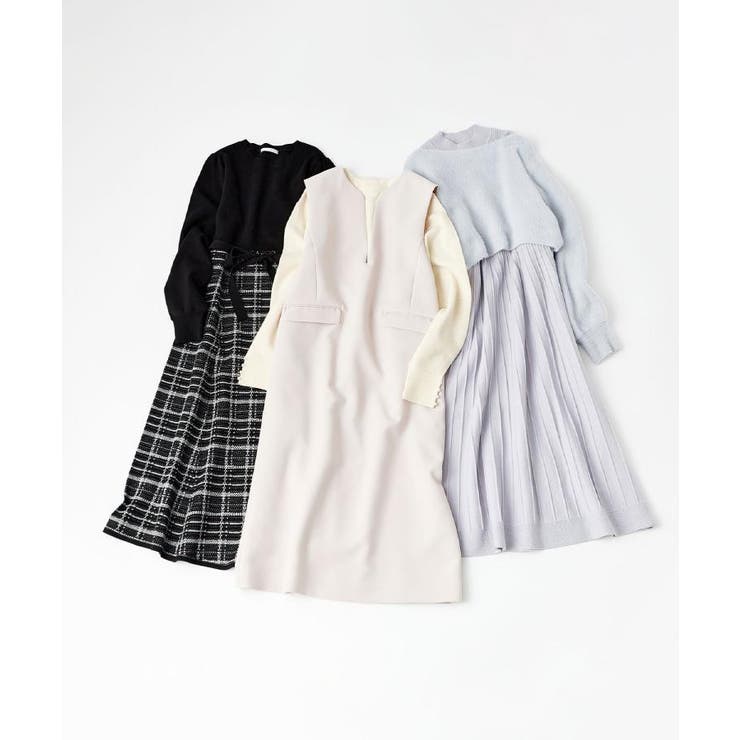 ラメフェザープルオーバーセット ニットワンピース【洗濯機OK】《XS～LL》 | index | 詳細画像51 