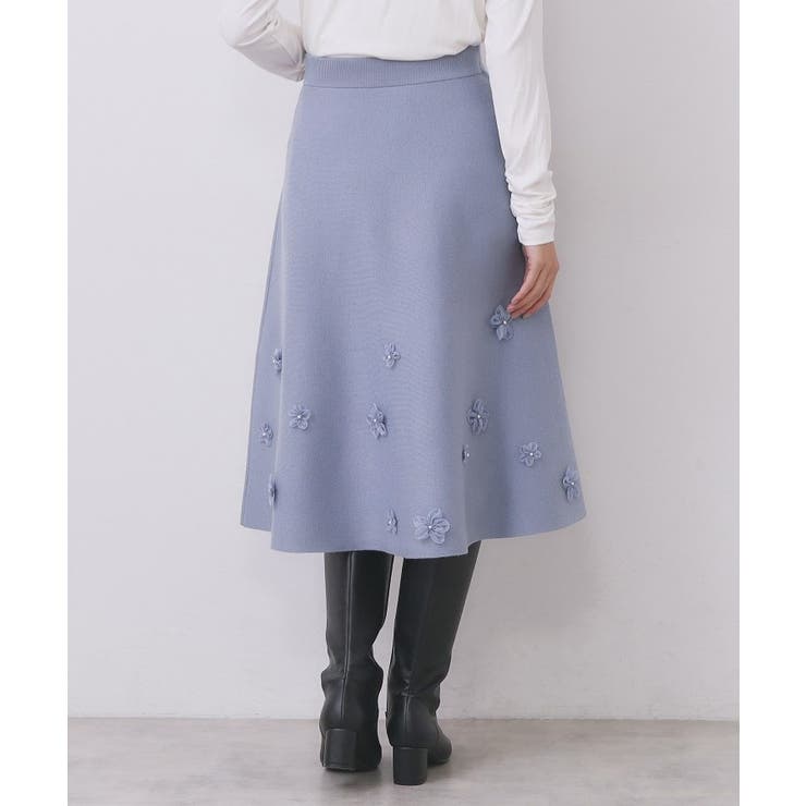 フラワーモチーフニットフレアスカート【洗える】 | index | 詳細画像21 