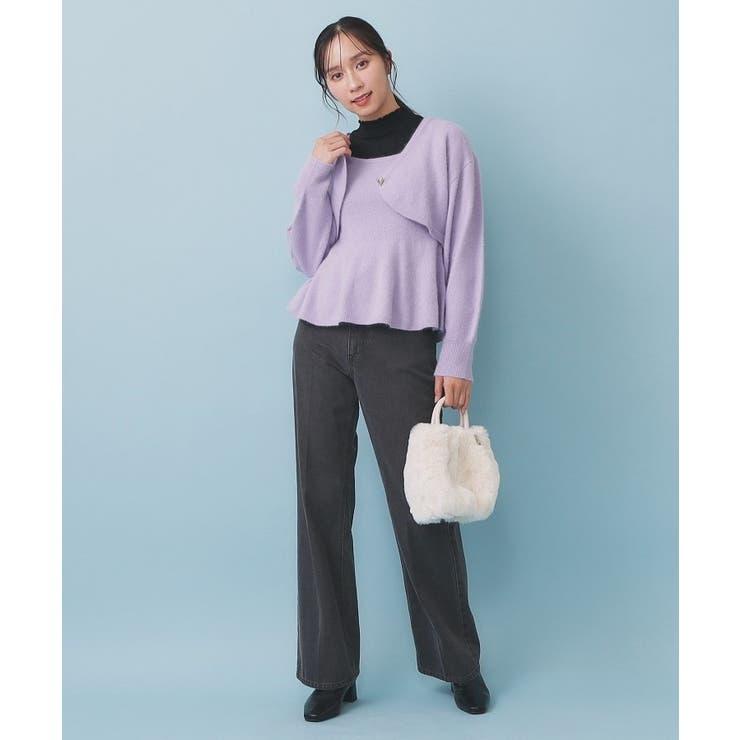 ハート釦ニットボレロ/アンサンブル対応【洗える】 | index | 詳細画像10 