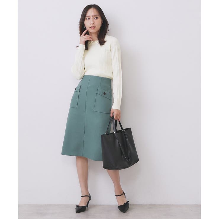 パール調ネックケーブルニット【洗濯機OK】 | index | 詳細画像3 