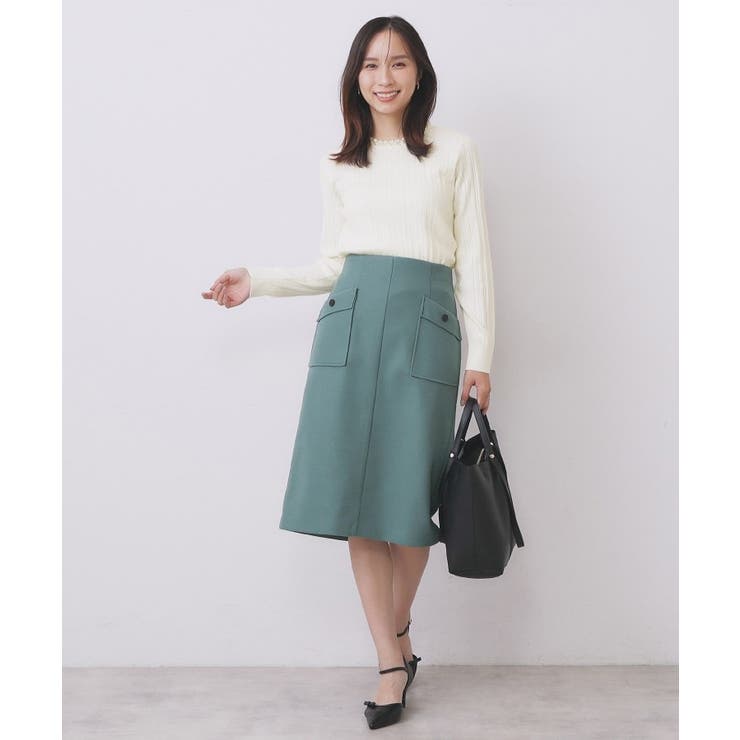 パール調ネックケーブルニット【洗濯機OK】 | index | 詳細画像4 