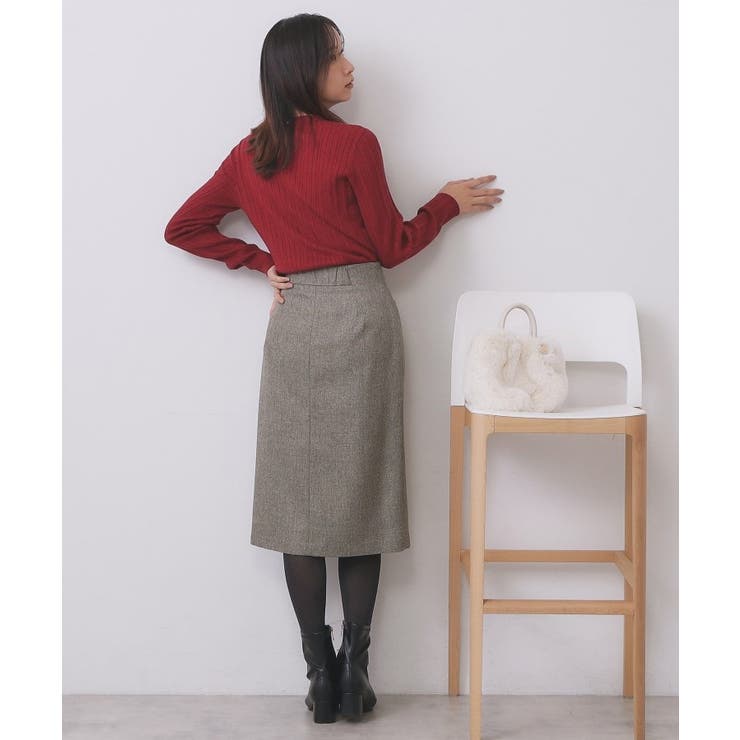 パール調ネックケーブルニット【洗濯機OK】 | index | 詳細画像8 