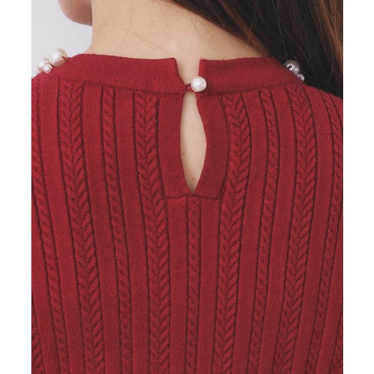 パール調ネックケーブルニット【洗濯機OK】 | index | 詳細画像18 