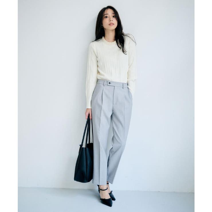 パール調ネックケーブルニット【洗濯機OK】 | index | 詳細画像21 