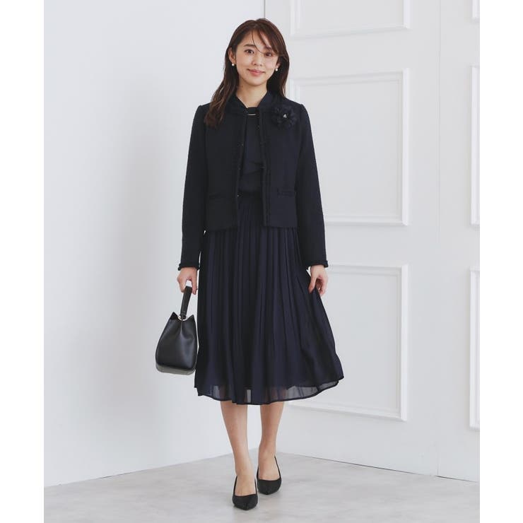 美品 L バーバリー ノーカラー スカート セットアップ 黒 ノバ