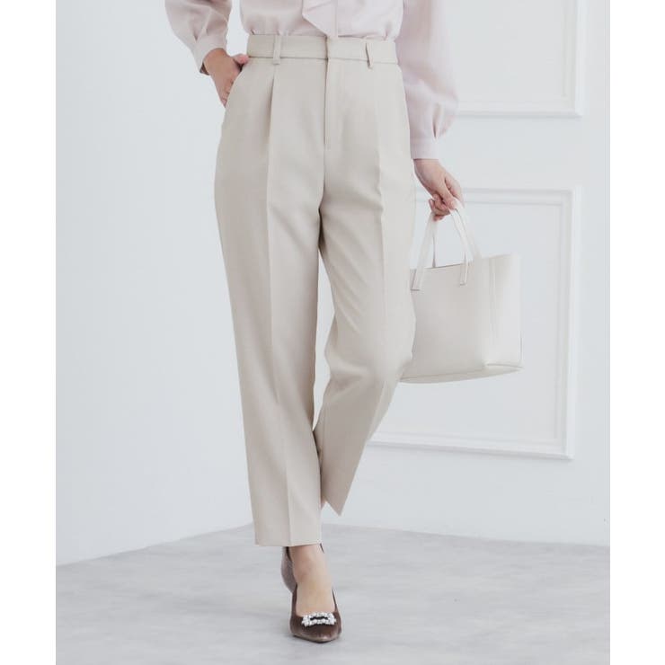 グレージュ(050) | 《通勤 セレモニー セットアップ対応》多機能ストレッチテーパードパンツ【洗濯機洗… | index