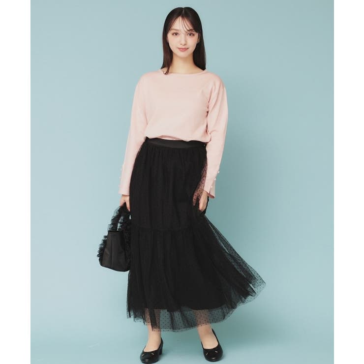 ドットチュールティアードスカート【洗濯機洗い可】 | index | 詳細画像4 