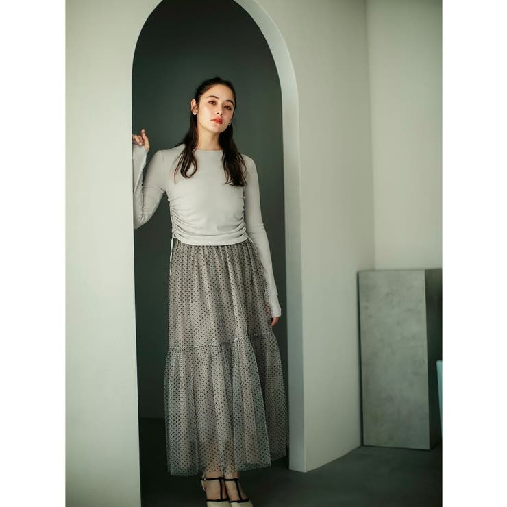 ドットチュールティアードスカート【洗濯機洗い可】 | index | 詳細画像2 