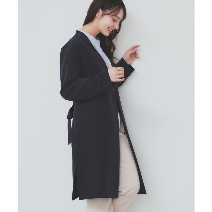 ストレッチノーカラーコート【洗濯機洗い可/イージーアイロン】 | index | 詳細画像7 