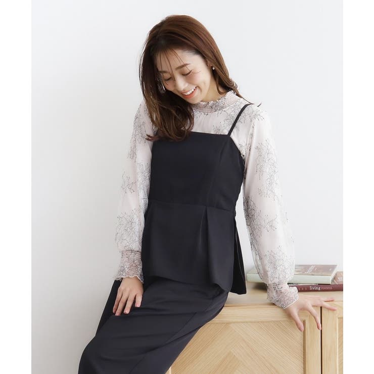 ペプラムレイヤードサロペット【洗濯機洗い可/イージーアイロン】 | index | 詳細画像6 