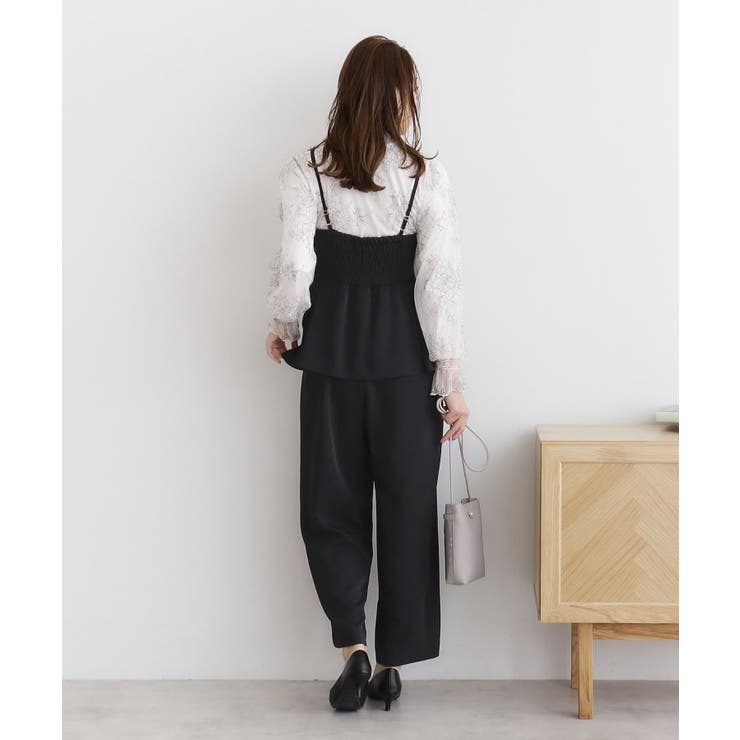 ペプラムレイヤードサロペット【洗濯機洗い可/イージーアイロン】 | index | 詳細画像7 