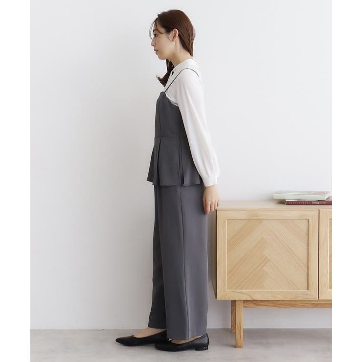 ペプラムレイヤードサロペット【洗濯機洗い可/イージーアイロン】 | index | 詳細画像10 