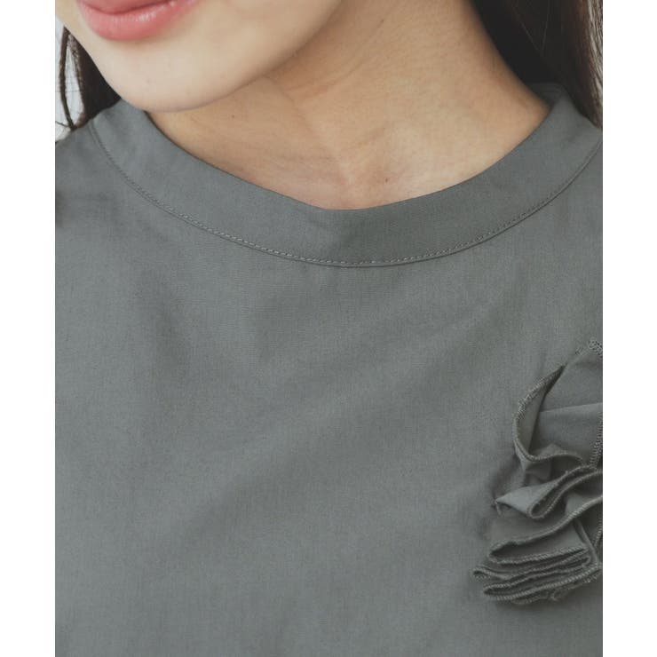 コサージュ付きタックパフブラウス【洗濯機洗い可/イージーアイロン】 | index | 詳細画像16 