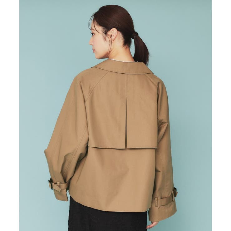 キャンディースリーブショートトレンチコート【洗濯機洗い可/撥水/静電気防止】 | index | 詳細画像15 