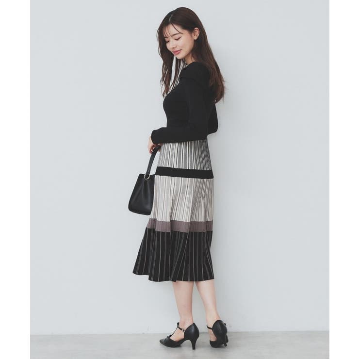 ランダムボーダーニットワンピース【洗濯機洗い可】 | index | 詳細画像7 