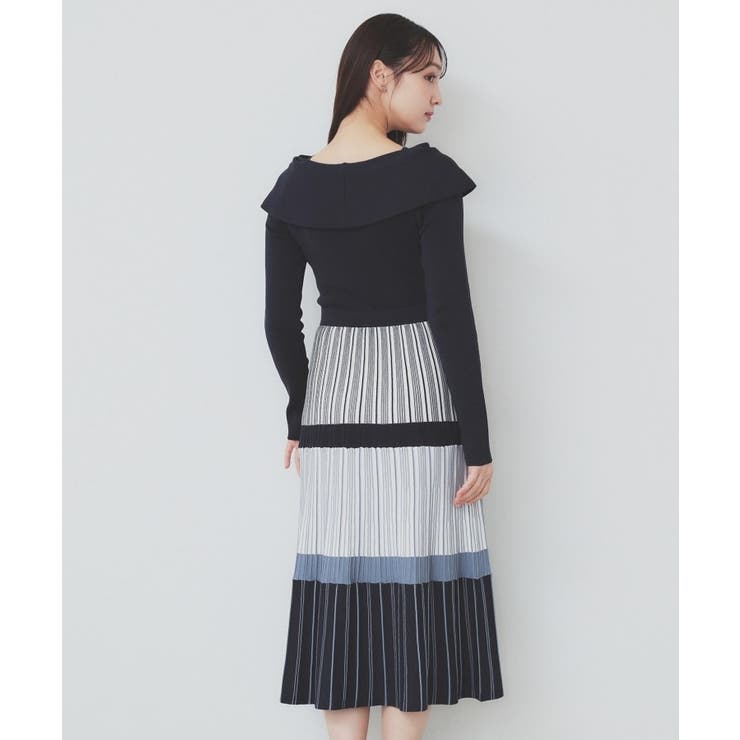 ランダムボーダーニットワンピース【洗濯機洗い可】 | index | 詳細画像15 